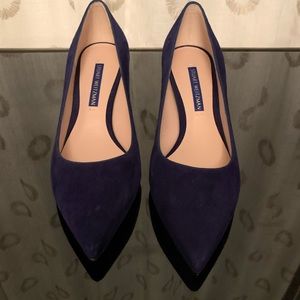Stuart Weitzman Navy Blue Suede Heel BRAND NEW